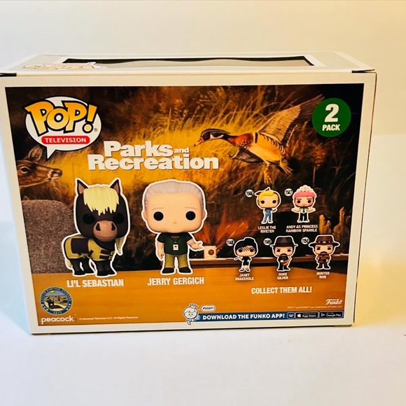 Funko POP! TV: Parks & Recreation - 2pk Jerry & Lil Sebastian Vinyl Figures - Picture 2 of 7